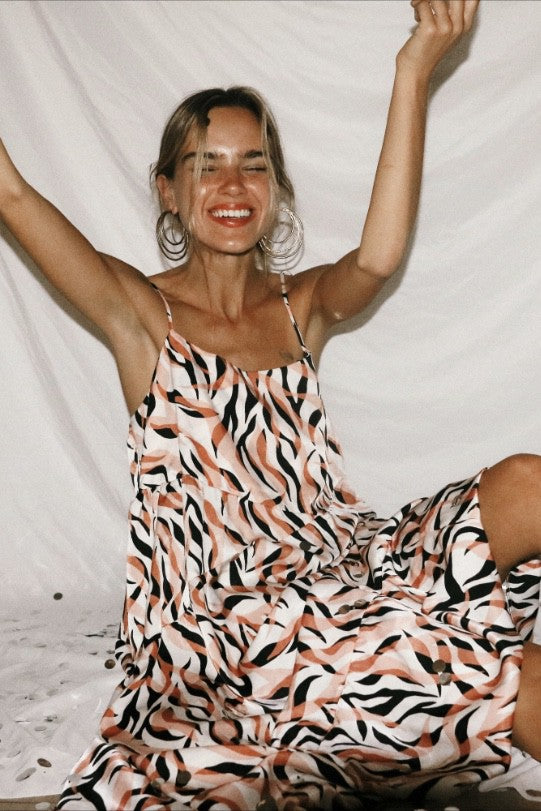 walk the line midi dress Elliatt - Lysandra A Line Midi Dress main image 0